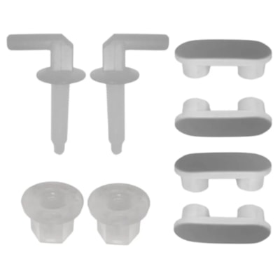 Kit Fixação Para Assento Branco termoplástico 8 Peças - Deca