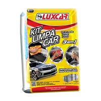 Kit Limpa Car com Flanela / Esponja / Estopa - Luxcar - Referência: 2675