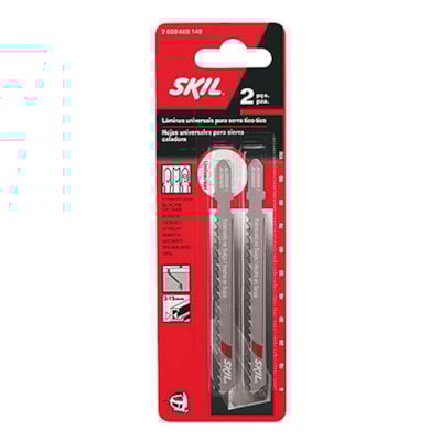 Lamina serra tico-tico aluminio 127d c/2un Skil