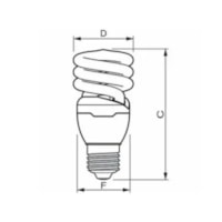 Lâmpada Eletrônica Eco Twister 15W 220V - Philips