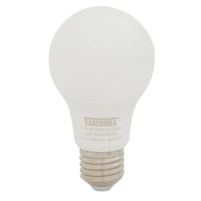 Lampada Led Branco 12W E27 Biv 100/240V 3000K - Taschibra