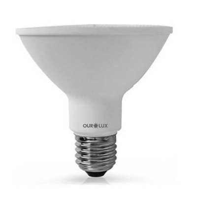 Lampada Led Branco Frio Biv E27 6500K 9W Par30 - Ourolux