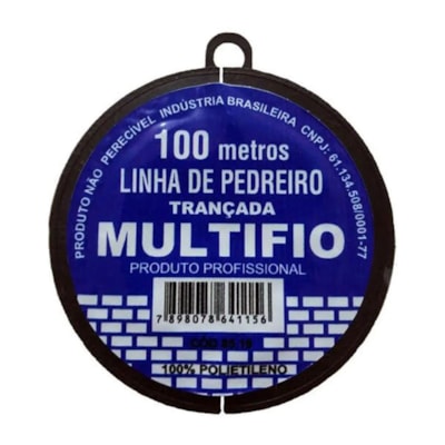 Linha De Pedreiro Trançada Com 100 Metros 028603 Multifio