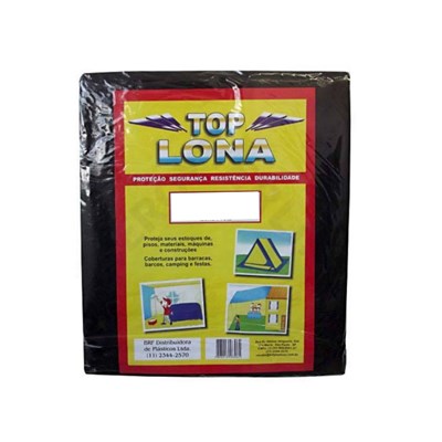 Lona Plastica Preta 3 X 2 - Top Lona - Referência: TL32