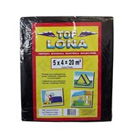 Lona Plástica Preta 5 X 4 - Top Lona - Referência: TL54