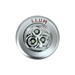 Luminária Button com 3 Leds Prata incluso 3 pilhas aaa Llum
