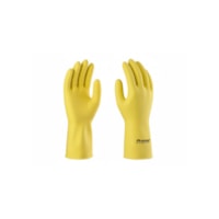 Luva latex grande amarela 620/8 qualiplus Promat