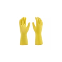 Luva latex media amarelo com forro Ecoofer