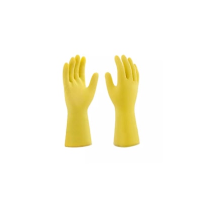 Luva latex media amarelo com forro Ecoofer