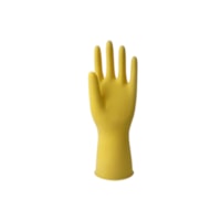 Luva latex  Standard G amarela 0,4mm Sanro