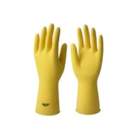 Luva latex  Standard G amarela 0,4mm Sanro