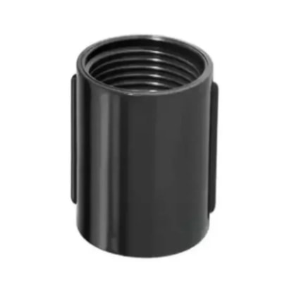 Luva Para Eletroduto Pvc Rosca Preta 1 Pol A0803 Hidrossol