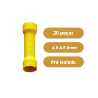 Luva Pré - Isolada LEP-23 4,0 A 6,0mm com 20 peças - Intelli