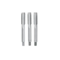 Machos H-Ton BSW 1/4" x 20 Fios – 3 Peças Hansatecnica