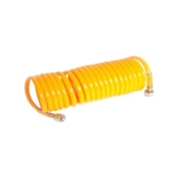 Mangueira espiral 1/4x1/4 com 5mt amarela Chiaperini