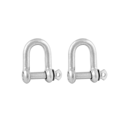 Manilha para Cabo Aço 3,2mm - 1/8 pol C/2 peças Leve Vonder