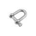 Manilha para Cabo aço 6,4mm - 1/4 com 2 peças Leve - Vonder