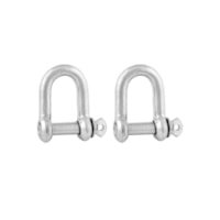 Manilha para Cabo aço 6,4mm - 1/4 com 2 peças Leve - Vonder