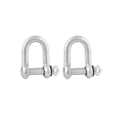 Manilha para Cabo aço 6,4mm - 1/4 com 2 peças Leve - Vonder