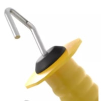 Manopla Porteira P/cerca Elétrica Amarelo 109057-3 Injetec