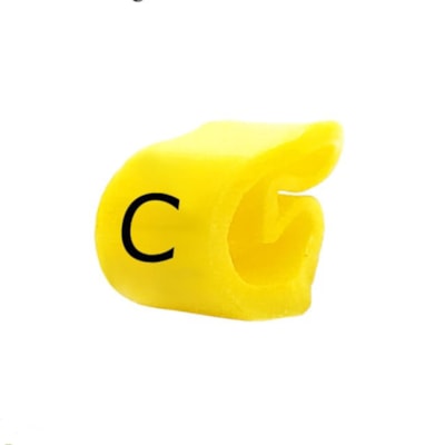 Marcador Anilha Wic3 Letra C 4 À 6MM Am Hellerman 100 unid