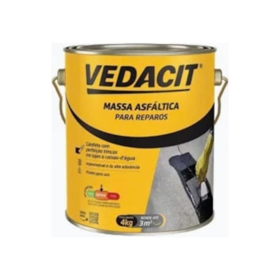 Massa Asfaltica Reparo 4KG - Vedacit