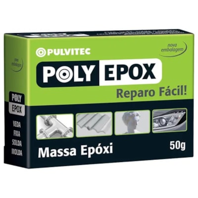 Massa Epoxi Poliepox 50g Pulvitec