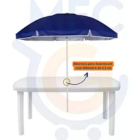 Mesa Retangular Camboriú Plástica Branca Tramontina