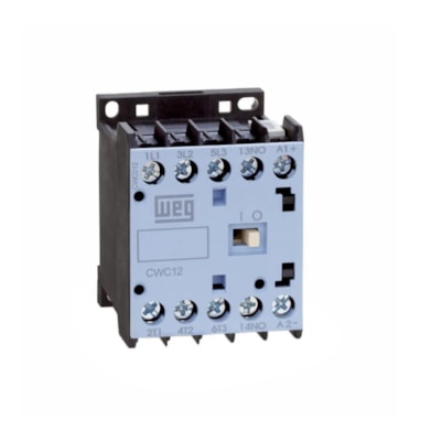 Mini Contator Azul Plastico 12A 1NA 24VCA CWC012-10 - Weg