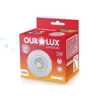Mini Spot De Embutir Redondo 3W 4000K 05610A OuroLux