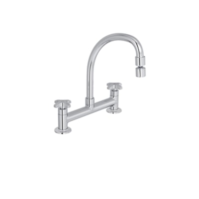 Misturador Mesa Bica Móvel P/Cozinha Max Cromado 1/4 - Deca