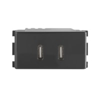 Módulo 2 Tomada Grafite Carregador USB-C 2A Biv Tramontina