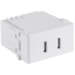Modulo 2 Tomadas Carregador USB-C Biv 2A Branco - Tramontina