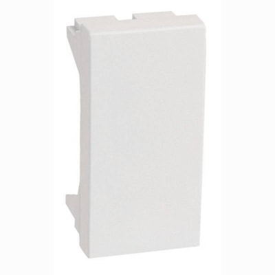Módulo Cego branco acetinado plástico de encaixe -  pialplus