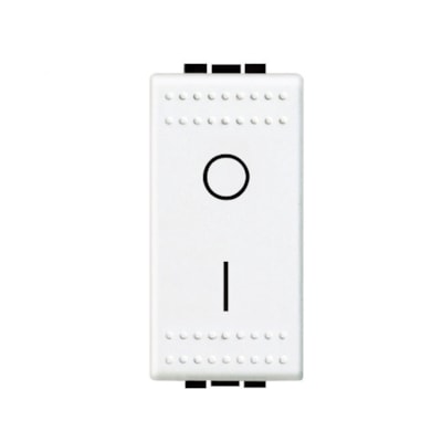 Módulo Interruptor Bipolar 2 Pólos 16a 250v Living Light Branco - Bticino - Referência: Sn4002n