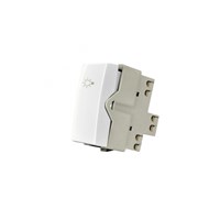 Módulo Interruptor Pulsador Minuteria 2A e 250V Branco Sleek - MarGirius - Referência: 16051