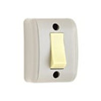 Módulo Interruptor Simples 1 Tecla de Sobrepor 10A Branco - Building - Referência: 9725-1