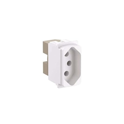 Módulo Tomada 2P+T 10A Branco – Zeffia 680160 | Pial Legrand