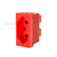 Módulo Tomada 2P+T 20A 250V Vermelho – Pial Pop Legrand