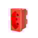 Módulo Tomada 2P+T 20A 250V Vermelho – Pial Pop Legrand