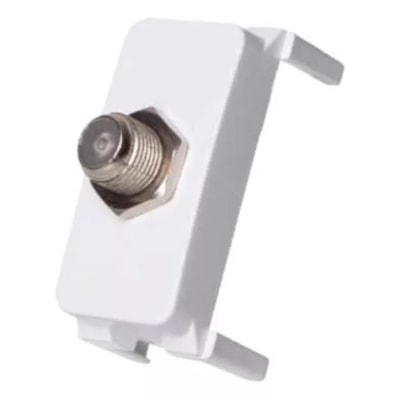 Modulo Tomada Tv Coaxial Branco Clean MarGirius 14270