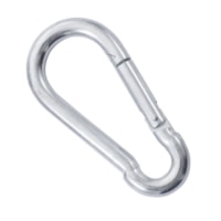 Mosquetão Com Trava aço prata 8mmX 80 Mm Com 1 Peça - Vonder