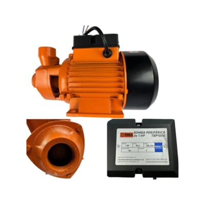 MOTO BOMBA PERIFERICA 1CV 110/220V TBP-1000 TERRA