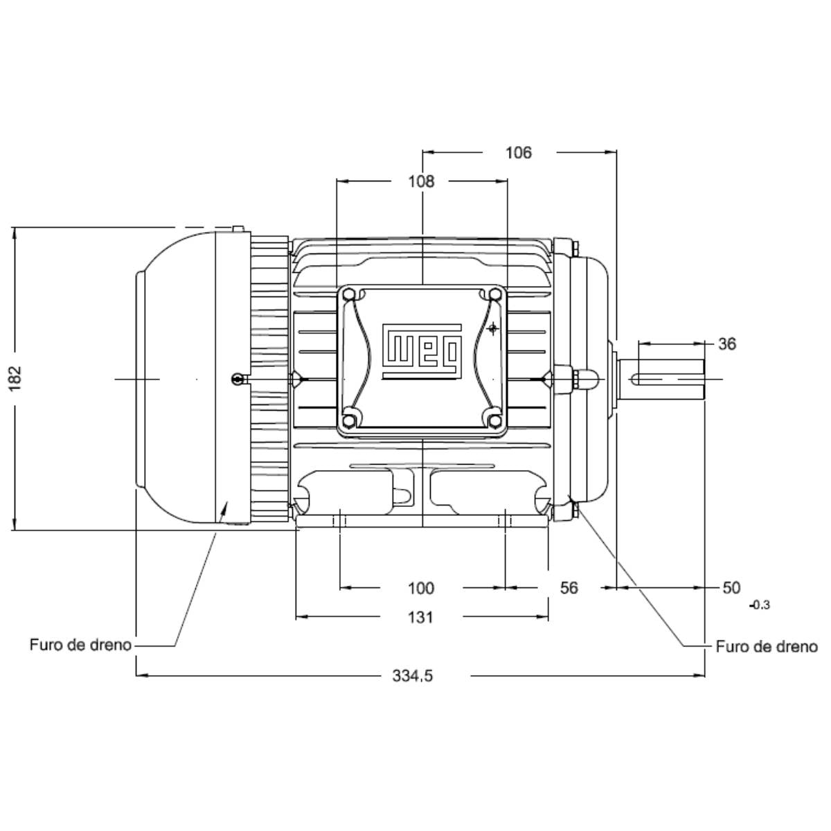 Motor Weg 3cv 2p Trif Blind 220/380v 3600rpm W22 60hz Ip55 - Loja Agrometal