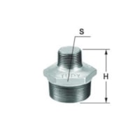 Niple Duplo Redução Galvanizada (D) 2x1.1/2 pol - Tupy