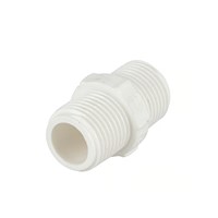 Niple Paralelo PVC Branco Roscável 1/2” - 20mm Plastilit