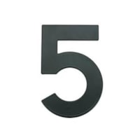 Número 5 Residencial casa /apartamento 145 mm Preto Bemfixa