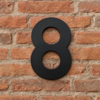 Numero Residencial 8 145mm Preto 8819 BemFixa