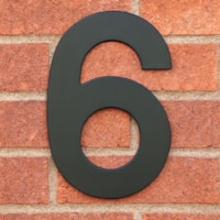 Numero Residencial 6 145mm Preto 8817 BemFixa