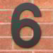 Numero Residencial 6 145mm Preto 8817 BemFixa